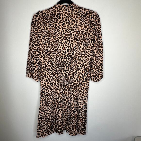 Zadig & Voltaire Remo Leo Leopard Print Mini Dress Size Small - Picture 4 of 7
